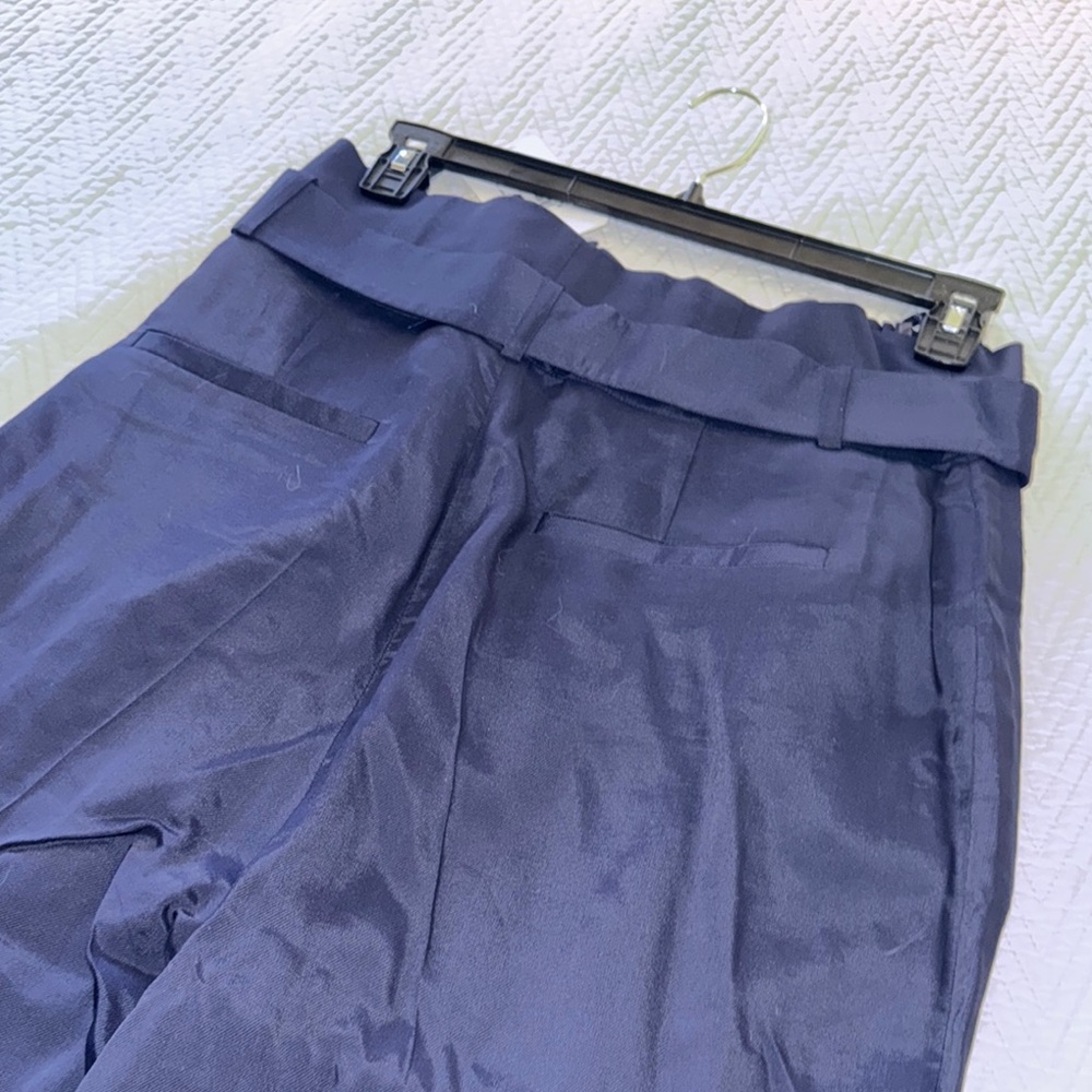 Ted Baker Blue Midi Pencil Trousers Pleated Workwear - Picture 6 of 11